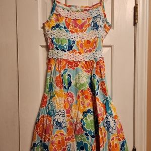 Multi-colored summer girls dress